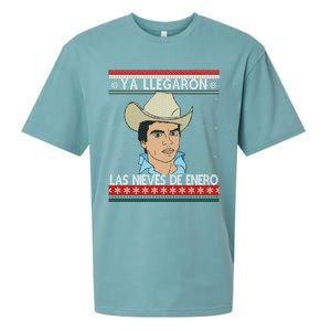 Las Nieves De Enero El Rey Del Corrido Mexican Christmas Sueded Cloud Jersey T-Shirt