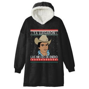 Las Nieves De Enero El Rey Del Corrido Mexican Christmas Hooded Wearable Blanket