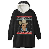 Las Nieves De Enero El Rey Del Corrido Mexican Christmas Hooded Wearable Blanket