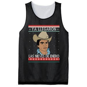 Las Nieves De Enero El Rey Del Corrido Mexican Christmas Mesh Reversible Basketball Jersey Tank