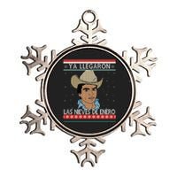 Las Nieves De Enero El Rey Del Corrido Mexican Christmas Metallic Star Ornament