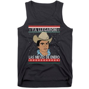 Las Nieves De Enero El Rey Del Corrido Mexican Christmas Tank Top