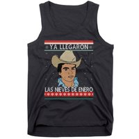 Las Nieves De Enero El Rey Del Corrido Mexican Christmas Tank Top