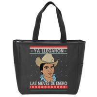 Las Nieves De Enero El Rey Del Corrido Mexican Christmas Zip Tote Bag