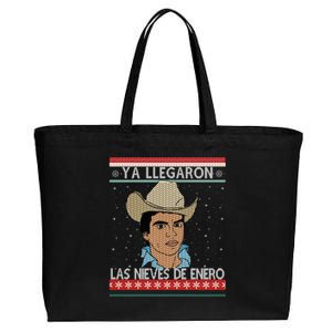 Las Nieves De Enero El Rey Del Corrido Mexican Christmas Cotton Canvas Jumbo Tote