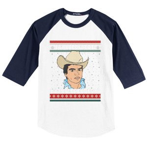 Las Nieves De Enero El Rey Del Corrido Mexican Christmas Baseball Sleeve Shirt