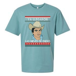 Las Nieves De Enero El Rey Del Corrido Mexican Christmas Sueded Cloud Jersey T-Shirt