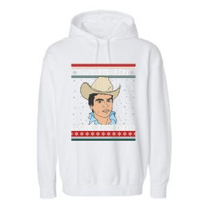 Las Nieves De Enero El Rey Del Corrido Mexican Christmas Garment-Dyed Fleece Hoodie