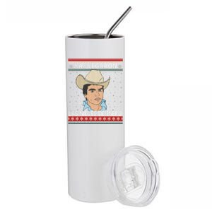 Las Nieves De Enero El Rey Del Corrido Mexican Christmas Stainless Steel Tumbler