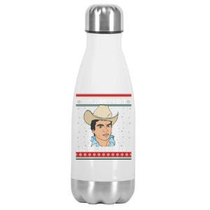 Las Nieves De Enero El Rey Del Corrido Mexican Christmas Stainless Steel Insulated Water Bottle