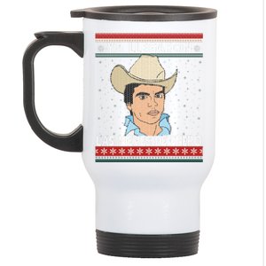 Las Nieves De Enero El Rey Del Corrido Mexican Christmas Stainless Steel Travel Mug