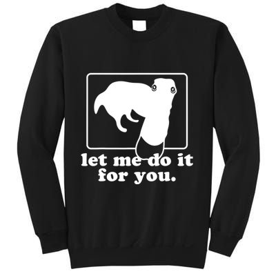 Long Nose Dog Meme Let Me Do It For You Borzoi Dog Meme Sweatshirt
