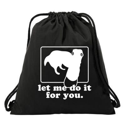 Long Nose Dog Meme Let Me Do It For You Borzoi Dog Meme Drawstring Bag