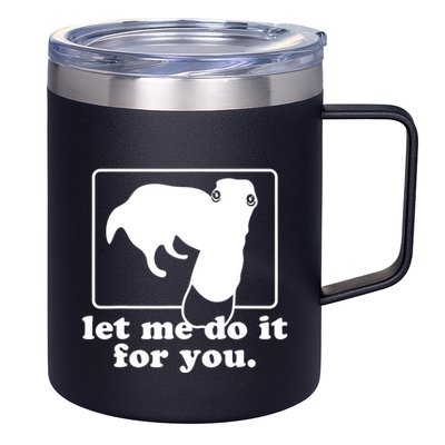 Long Nose Dog Meme Let Me Do It For You Borzoi Dog Meme 12oz Stainless Steel Coffee Mug