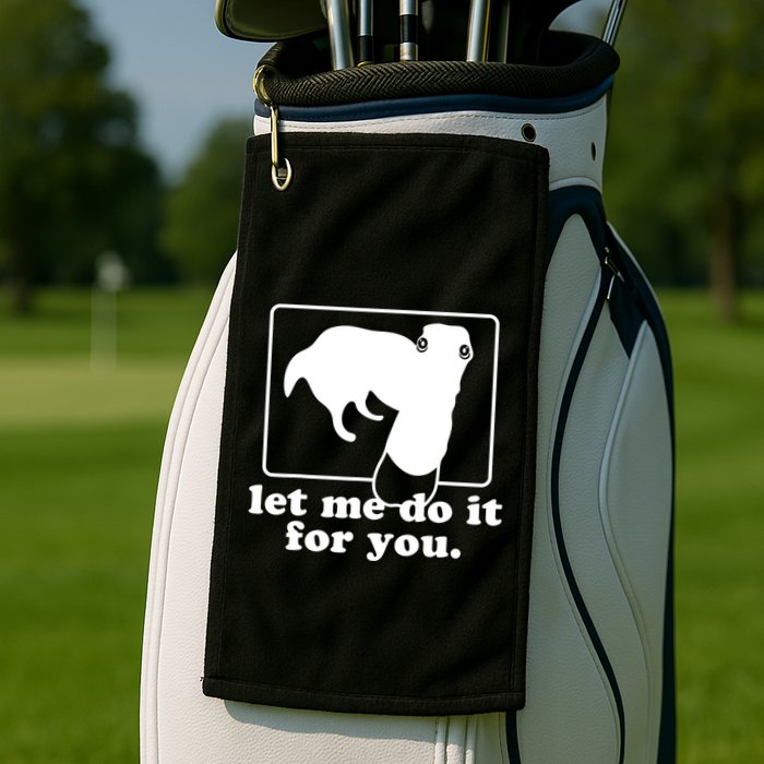Long Nose Dog Meme Let Me Do It For You Borzoi Dog Meme Golf Towel