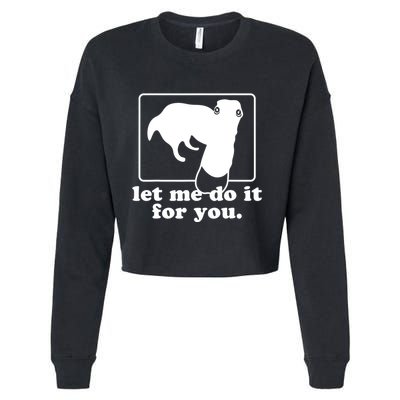 Long Nose Dog Meme Let Me Do It For You Borzoi Dog Meme Cropped Pullover Crew