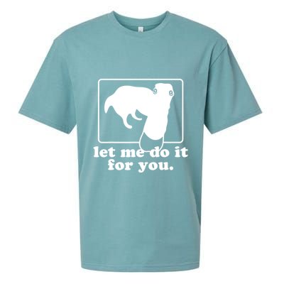 Long Nose Dog Meme Let Me Do It For You Borzoi Dog Meme Sueded Cloud Jersey T-Shirt