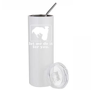 Long Nose Dog Meme Let Me Do It For You Borzoi Dog Meme Stainless Steel Tumbler