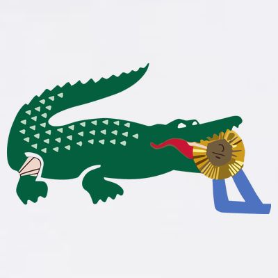 Lacoste Novak Djokovic Winning The Gold Medal Logo T-Shirt