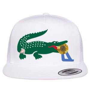 Lacoste Novak Djokovic Winning The Gold Medal Logo Flat Bill Trucker Hat