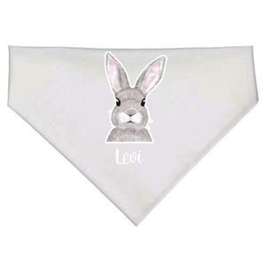 Levi Name Easter Bunny Custom Name Good Friday Cute Gift USA-Made Doggie Bandana