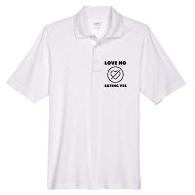 Love No Eating Yes Heart Men's Origin Performance Piqué Polo