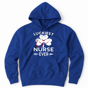 Luckiest Nurse Ever St Patrick Nurse Shamrock Gift Hoodie