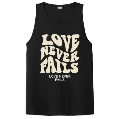 Love Never Fails Gift PosiCharge Competitor Tank