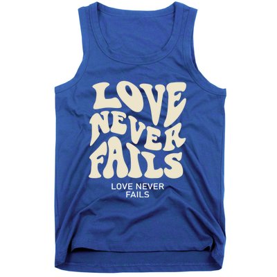 Love Never Fails Gift Tank Top