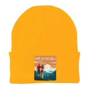 Love Never Fails Sunset Couple Knit Cap Winter Beanie