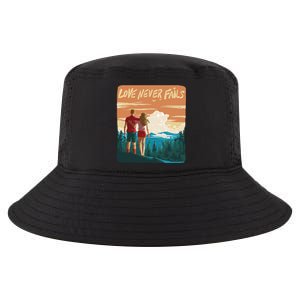 Love Never Fails Sunset Couple Cool Comfort Performance Bucket Hat