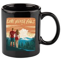 Love Never Fails Sunset Couple 11oz C Handle Ceramic Mug