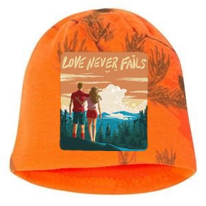 Love Never Fails Sunset Couple Kati - Camo Knit Beanie