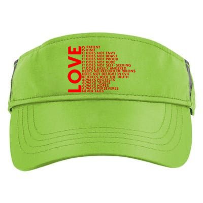 Love Never Fails Adult Drive Performance Visor