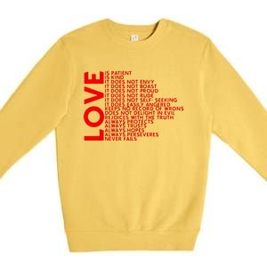 Love Never Fails Premium Crewneck Sweatshirt