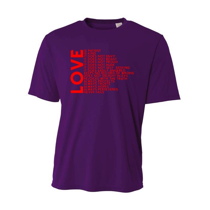 Love Never Fails Performance Sprint T-Shirt