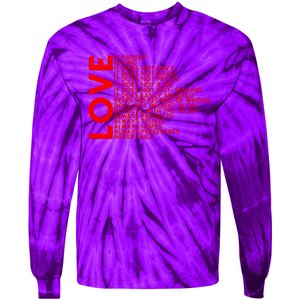 Love Never Fails Tie-Dye Long Sleeve Shirt