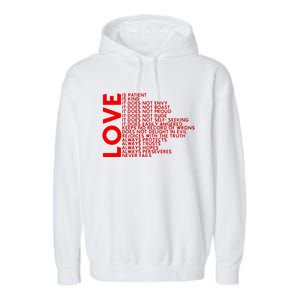 Love Never Fails Garment-Dyed Fleece Hoodie