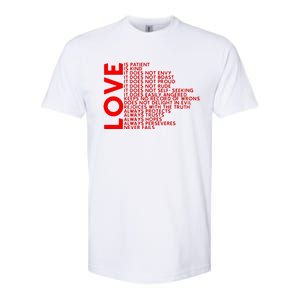 Love Never Fails Softstyle CVC T-Shirt