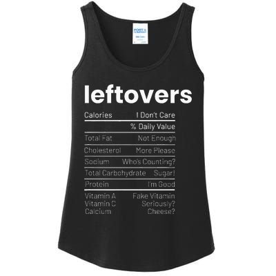 Leftovers Nutrition Facts Thanksgiving Leftover Recipes Ladies Essential Tank