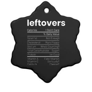 Leftovers Nutrition Facts Thanksgiving Leftover Recipes Ceramic Star Ornament