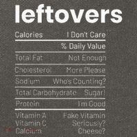 Leftovers Nutrition Facts Thanksgiving Leftover Recipes Cotton Canvas Backpack