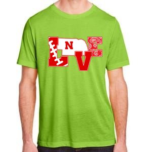 Love Nebraska Football Adult ChromaSoft Performance T-Shirt