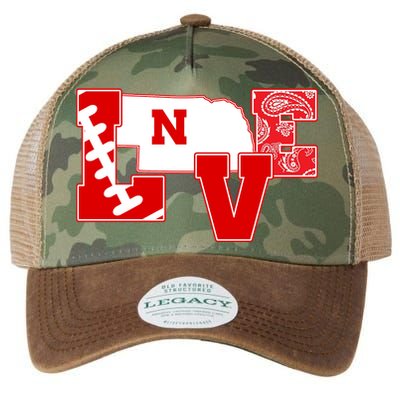 Love Nebraska Football Legacy Tie Dye Trucker Hat