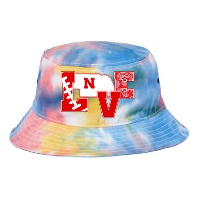 Love Nebraska Football Tie Dye Newport Bucket Hat