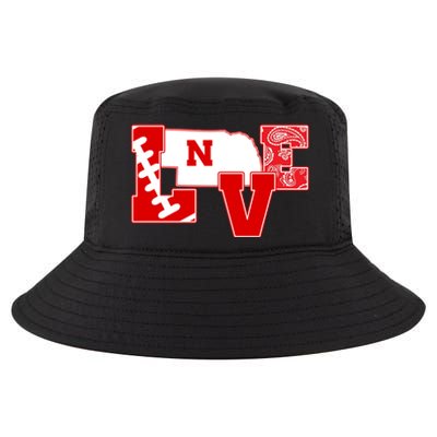 Love Nebraska Football Cool Comfort Performance Bucket Hat