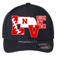 Love Nebraska Football Flexfit Unipanel Trucker Cap