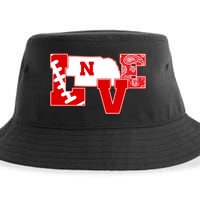 Love Nebraska Football Sustainable Bucket Hat