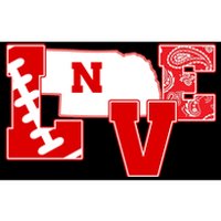 Love Nebraska Football Bumper Sticker