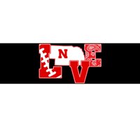 Love Nebraska Football Bumper Sticker